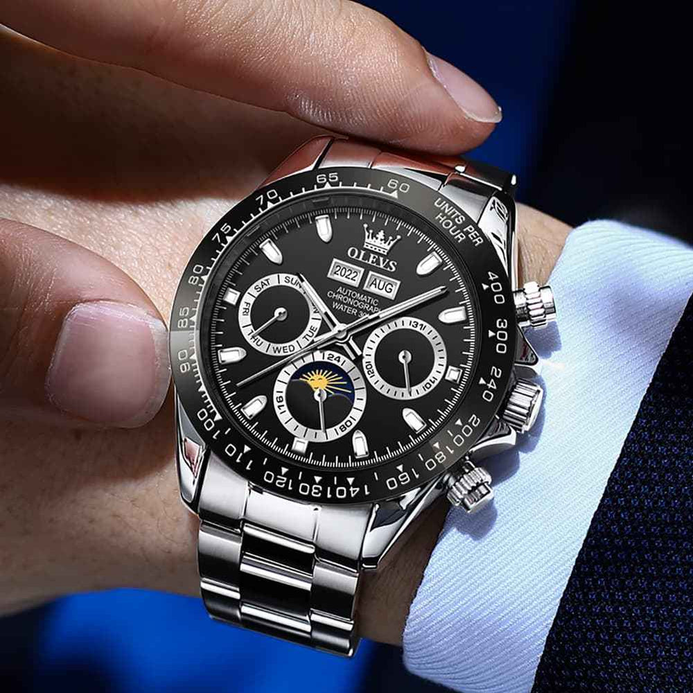"The Apex" Grand Calendar Automatic Watch | Racing Style & Year Display
