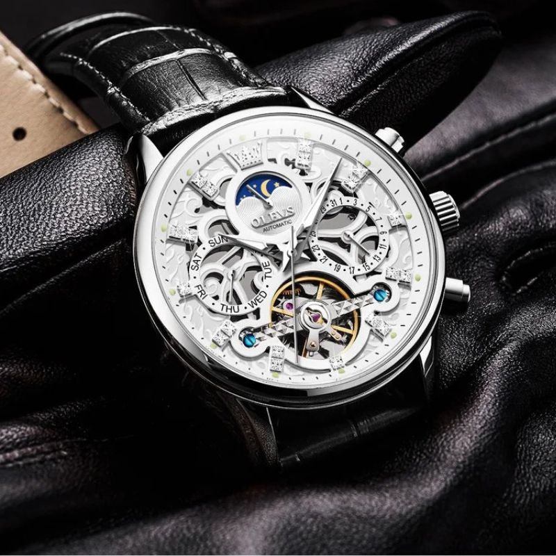 OLEVS - Moon Phase Mechanical