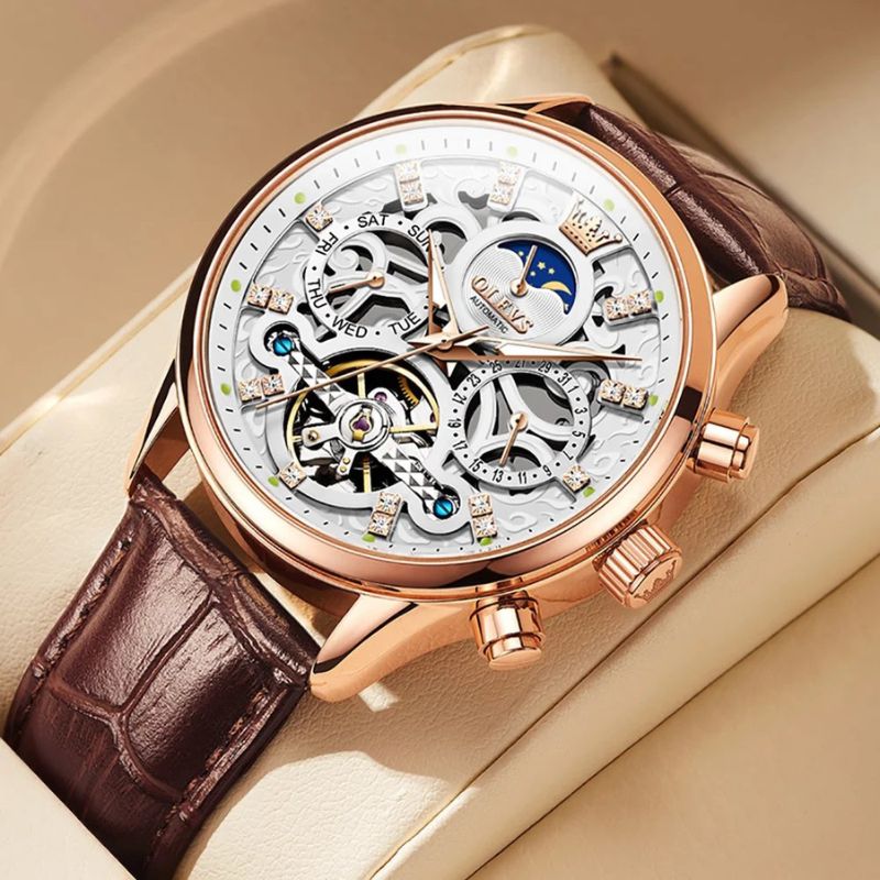 OLEVS - Moon Phase Mechanical