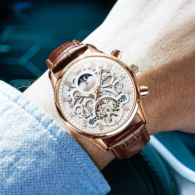 OLEVS - Moon Phase Mechanical