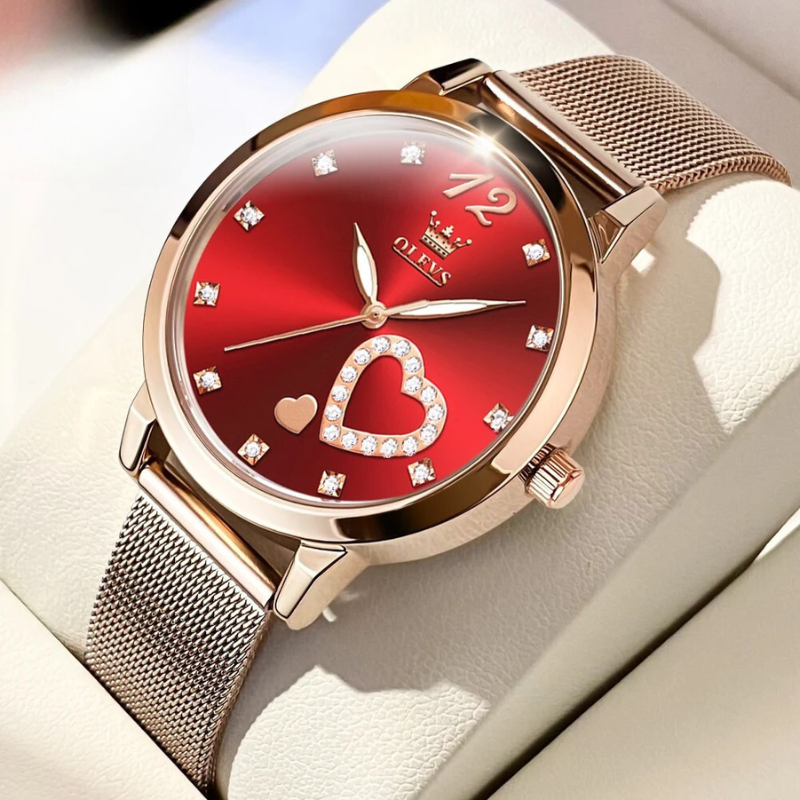OLEVS - Crystal Heart Mesh (Women)