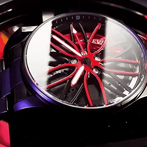 OLEVS 9937 Hip Hop Car Wheel Watch