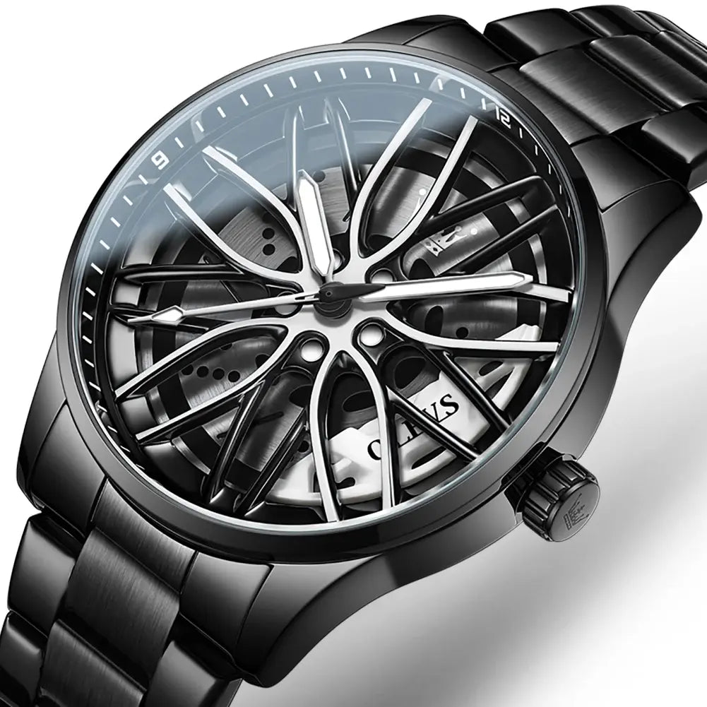 OLEVS 9937 Hip Hop Car Wheel Watch