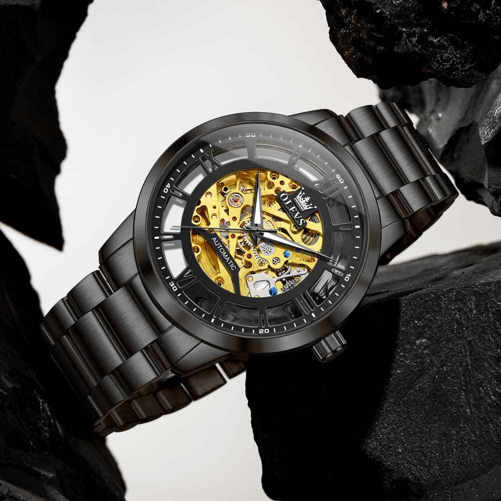 "The Architect" Industrial Skeleton Automatic Watch | Bridge Design