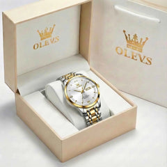 "The Executive" Classic Automatic Watch | Day-Date & Flat Crystal