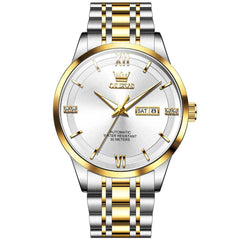 "The Executive" Classic Automatic Watch | Day-Date & Flat Crystal