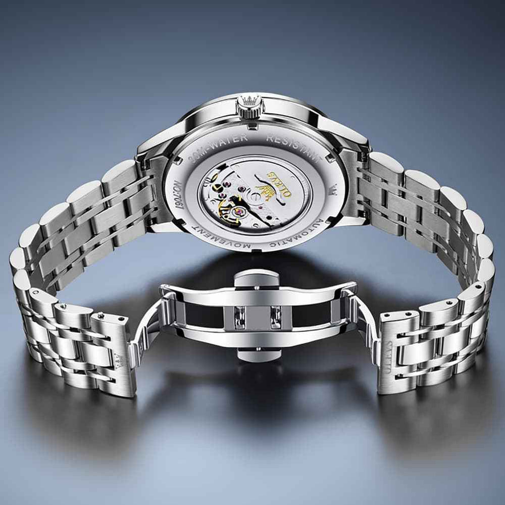 "The Executive" Classic Automatic Watch | Day-Date & Flat Crystal