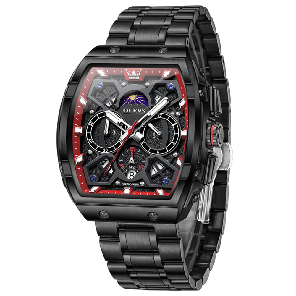 OLEVS The Maverick Tonneau Chronograph Watch