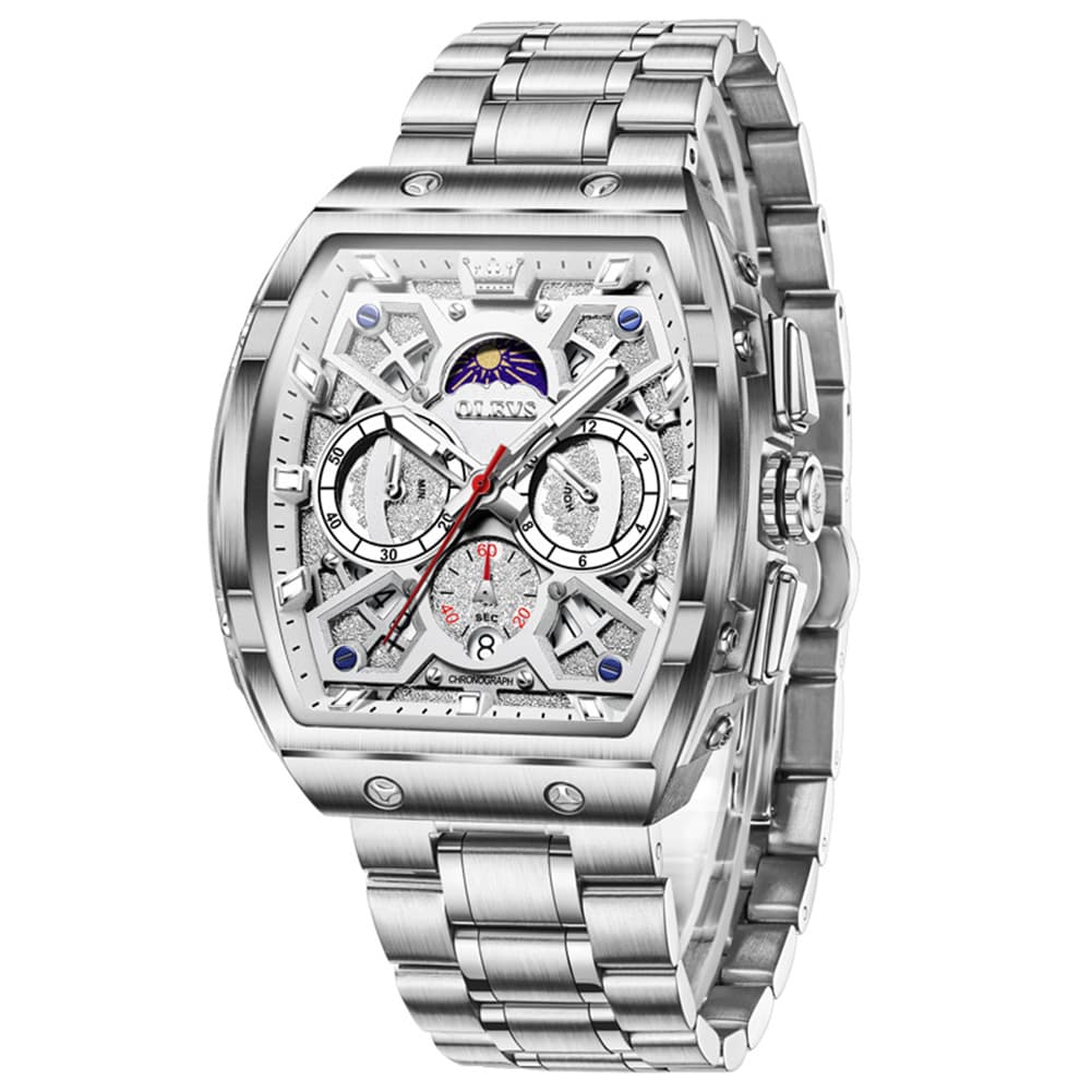 OLEVS The Maverick Tonneau Chronograph Watch