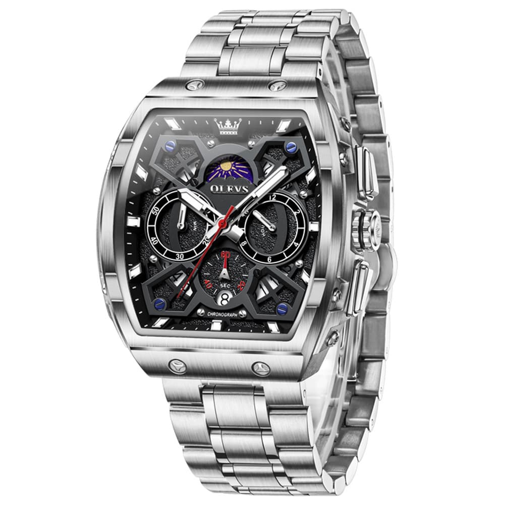 OLEVS The Maverick Tonneau Chronograph Watch