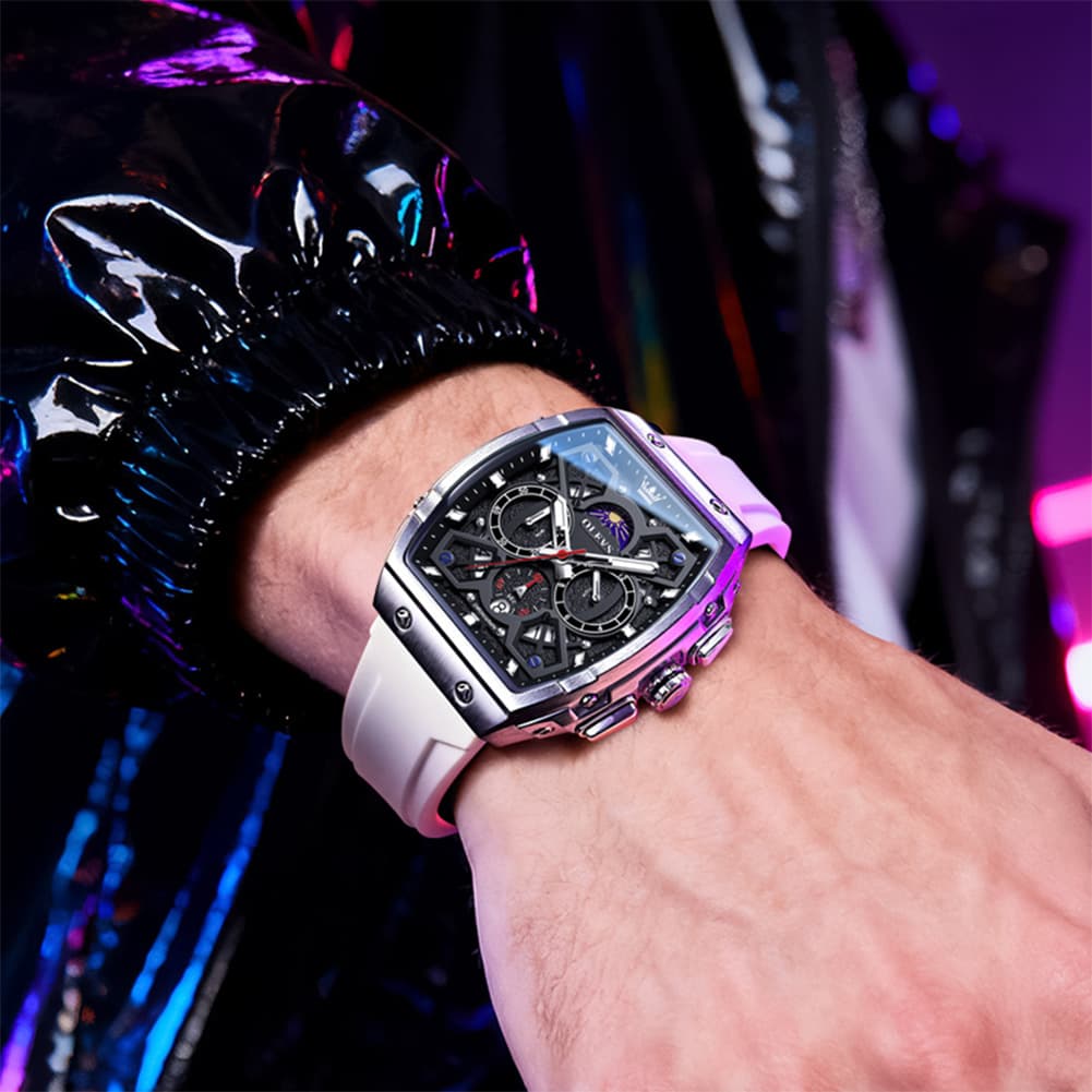 OLEVS The Maverick Tonneau Chronograph Watch