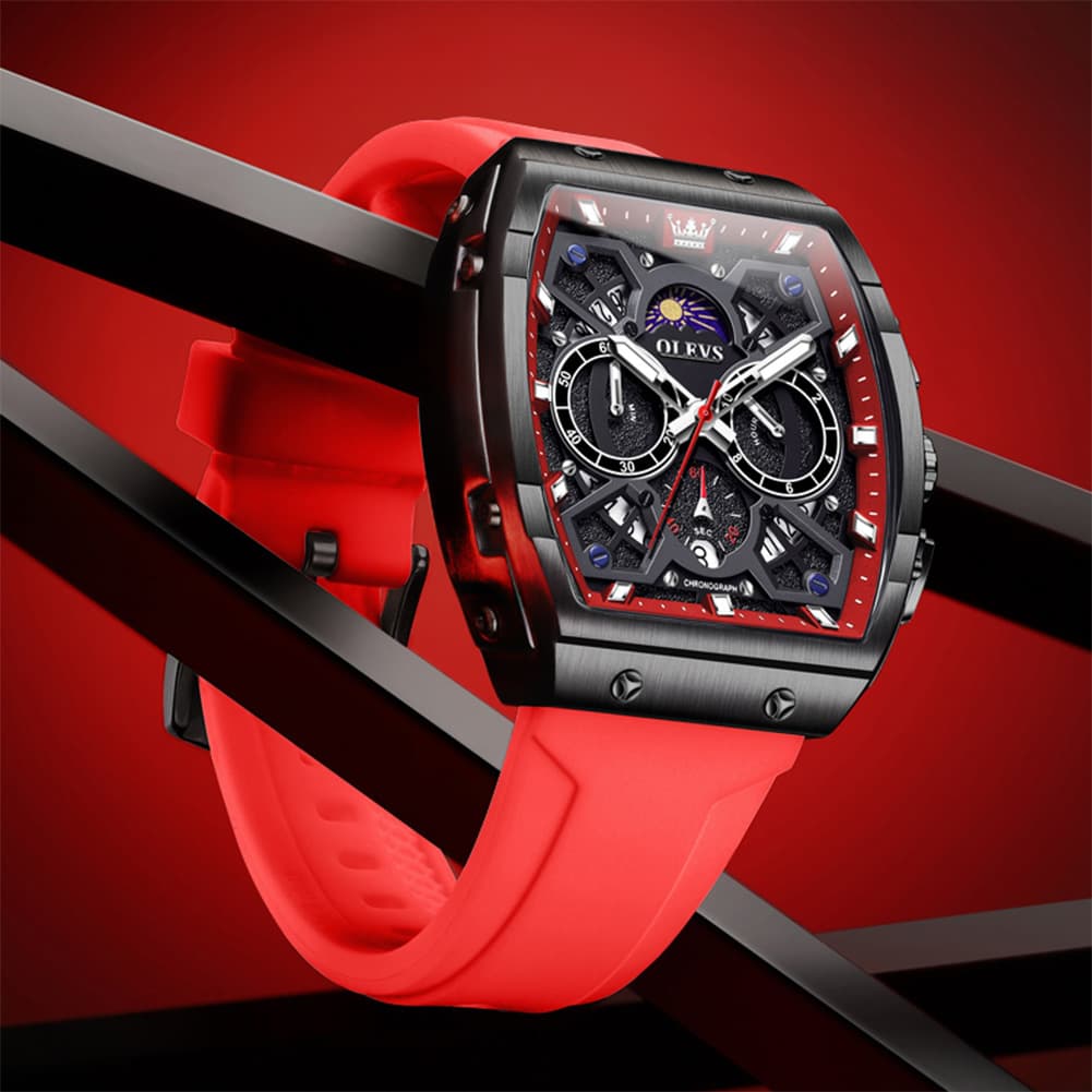 OLEVS The Maverick Tonneau Chronograph Watch