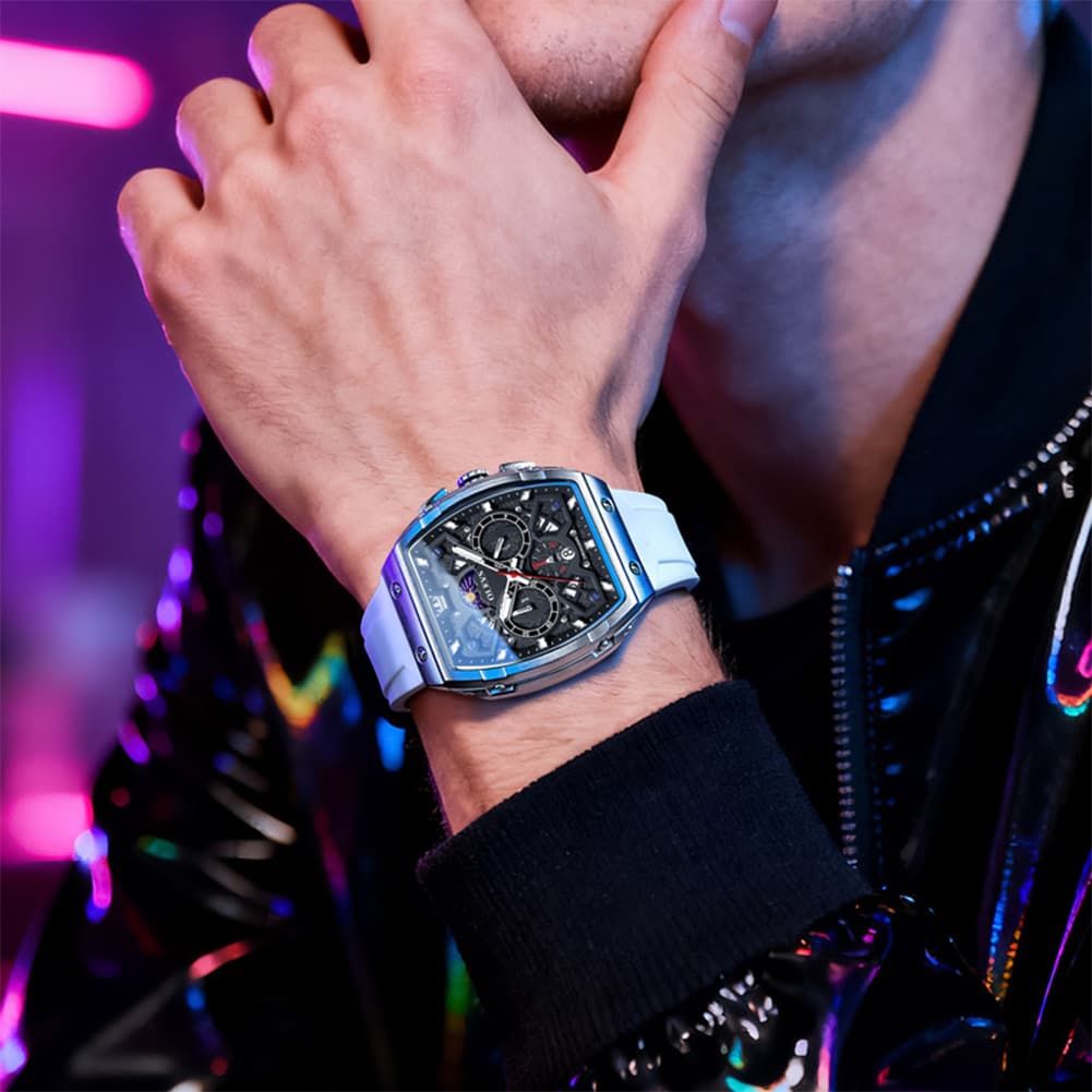 OLEVS The Maverick Tonneau Chronograph Watch