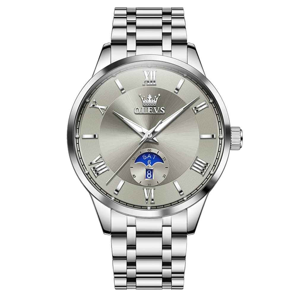 The Premier Business Quartz Watch | Sun & Moon Day-Date