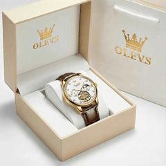 "The Regent" Diamond Automatic Watch | Dual Time & Celestial Dial