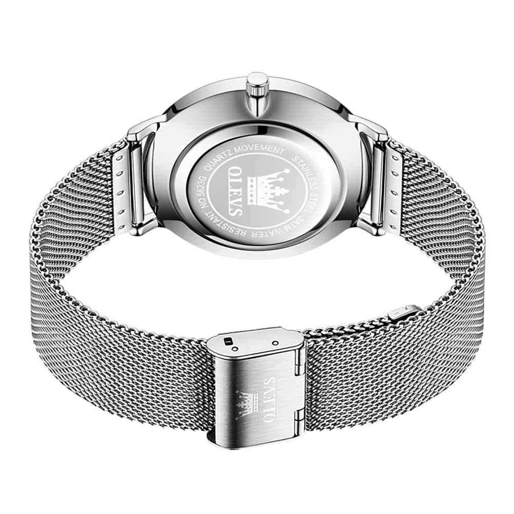"The Slimline" Ultra-Thin Minimalist Mesh Watch | 8mm Profile
