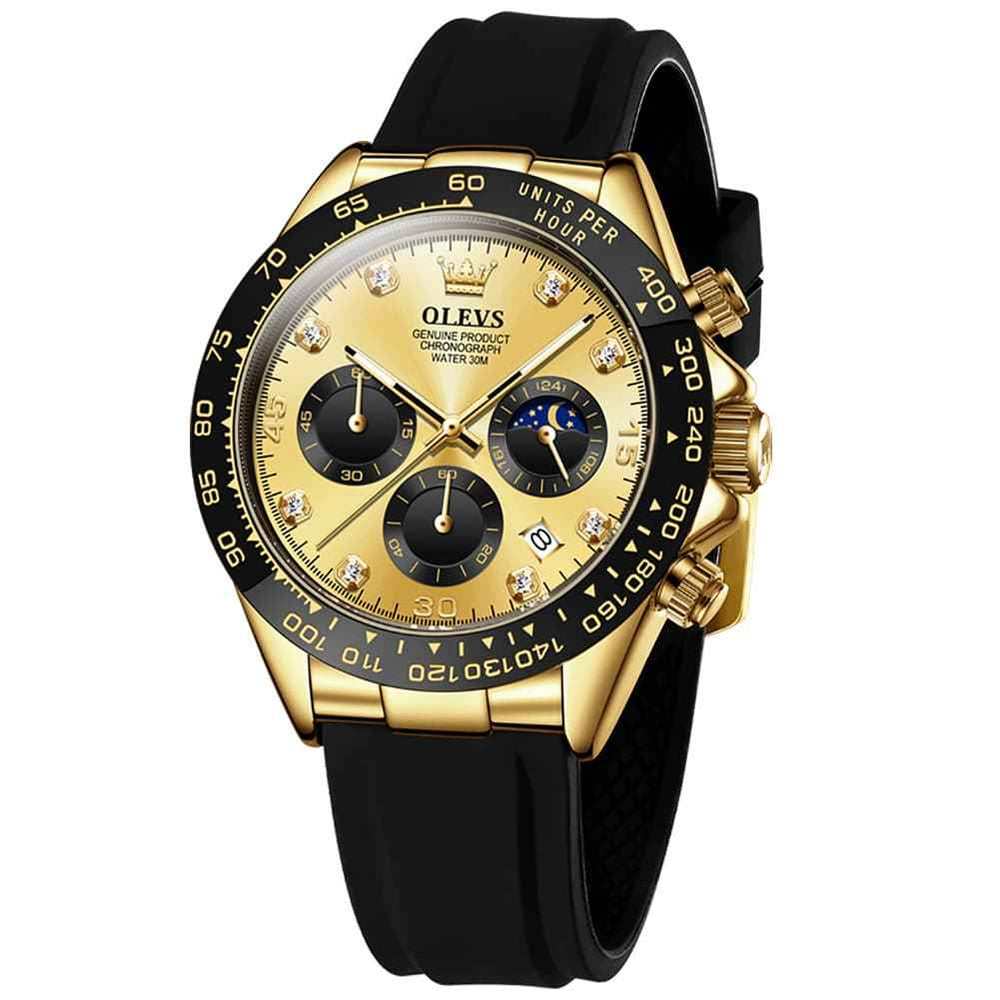 "The Speedster" Luxury Sport Chronograph | Silicone Strap & Racing Dial