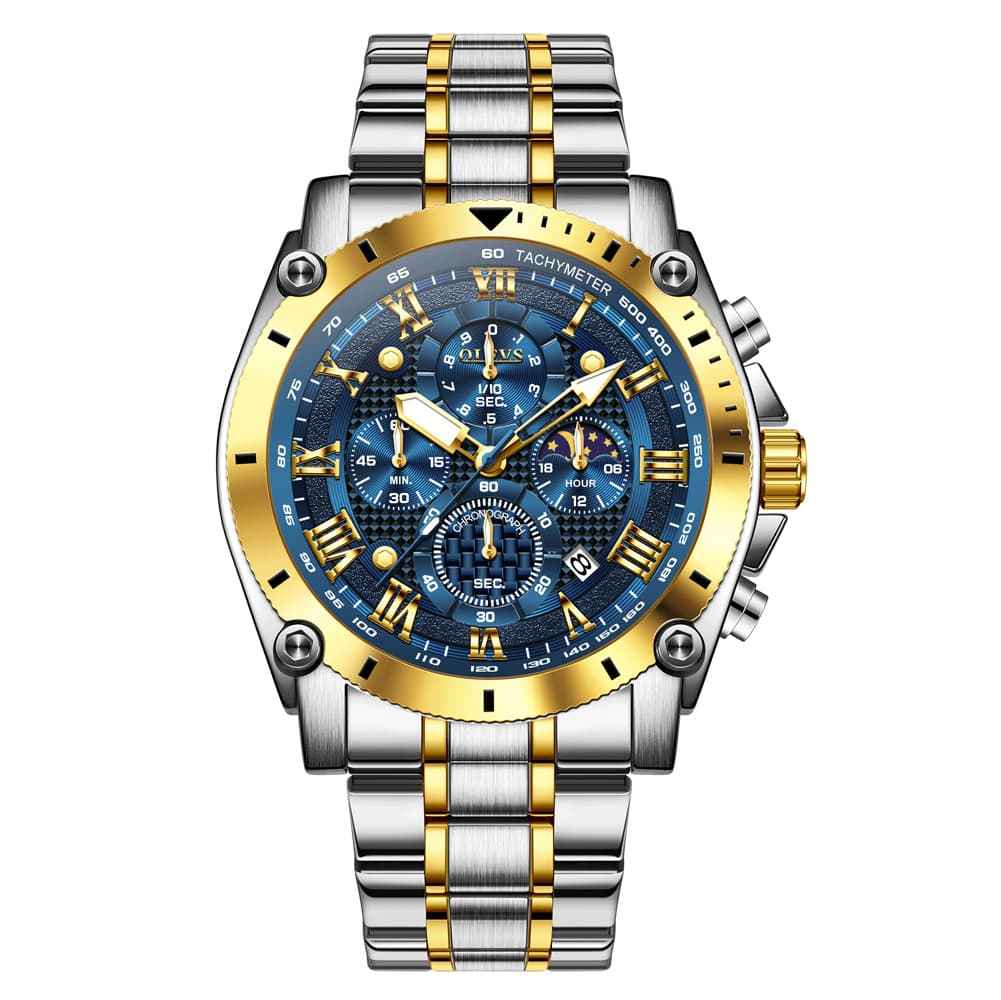 "The Titan" Oversized Chronograph | 47mm Heavy Duty & Quad-Dial
