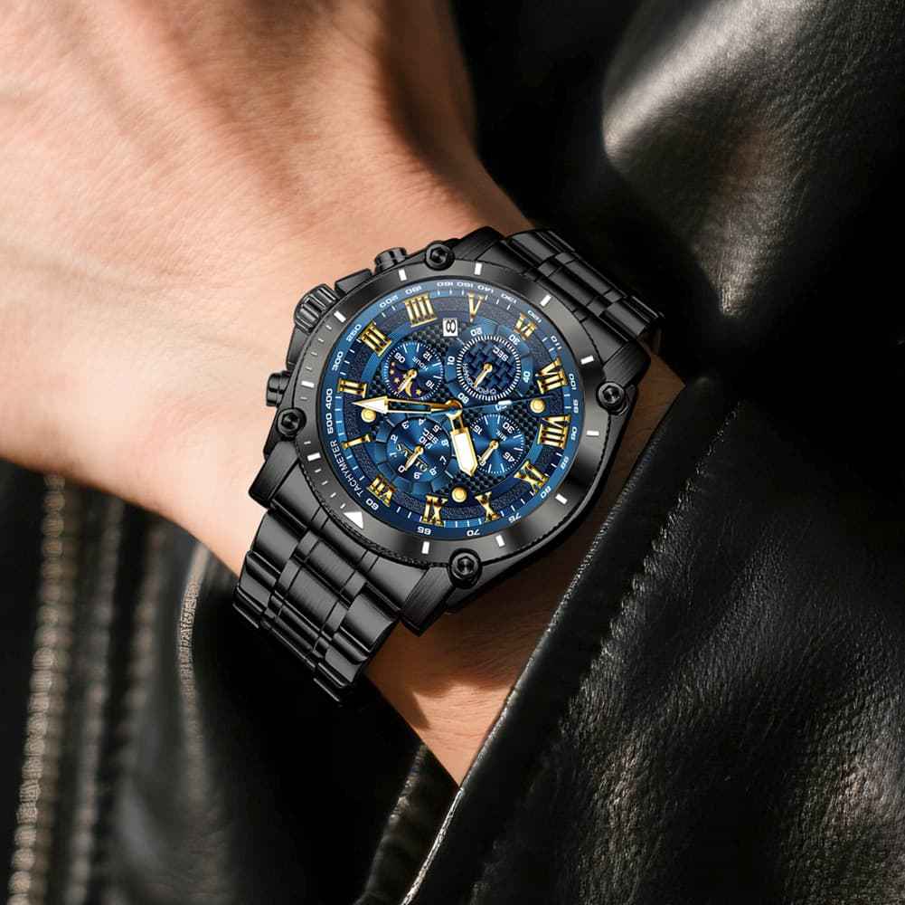 "The Titan" Oversized Chronograph | 47mm Heavy Duty & Quad-Dial