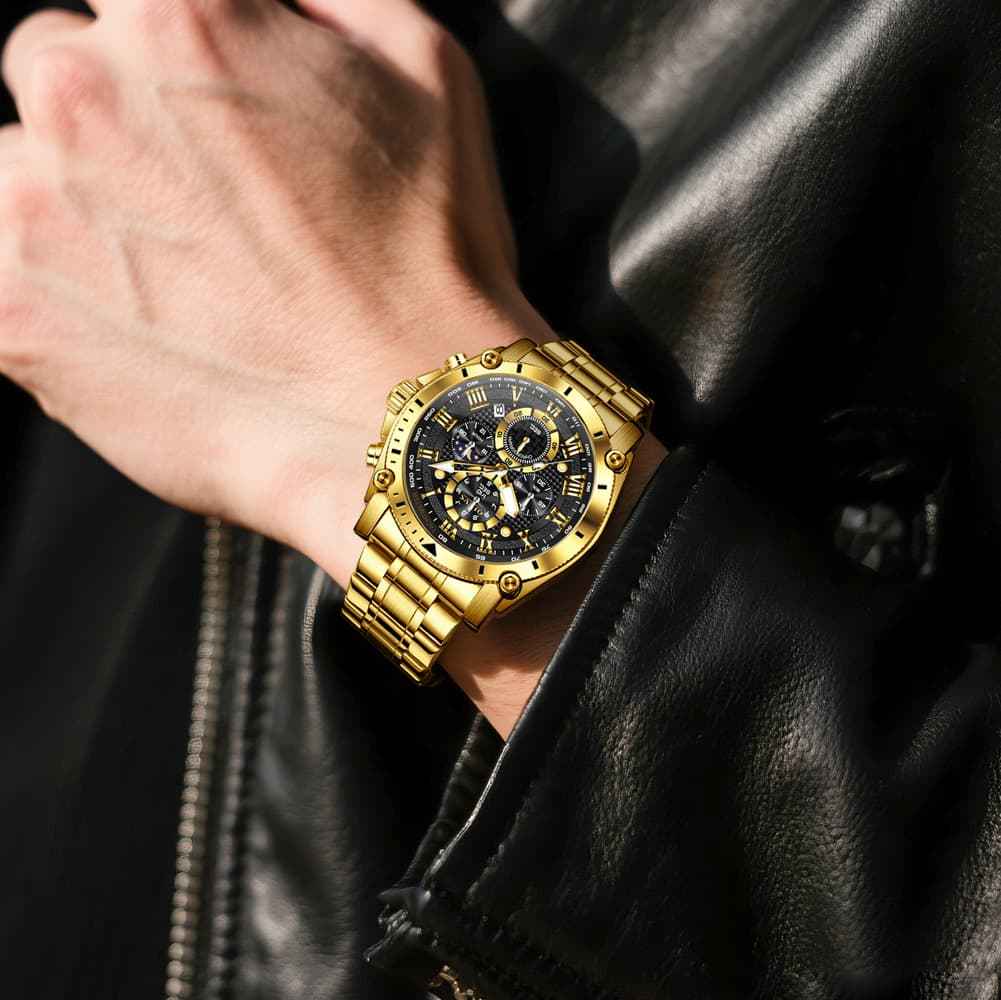 "The Titan" Oversized Chronograph | 47mm Heavy Duty & Quad-Dial