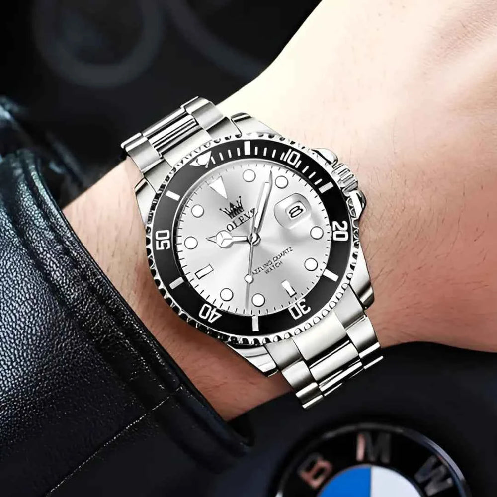 Original Men's Quartz Watch, Water Resistant - Stainless Steel