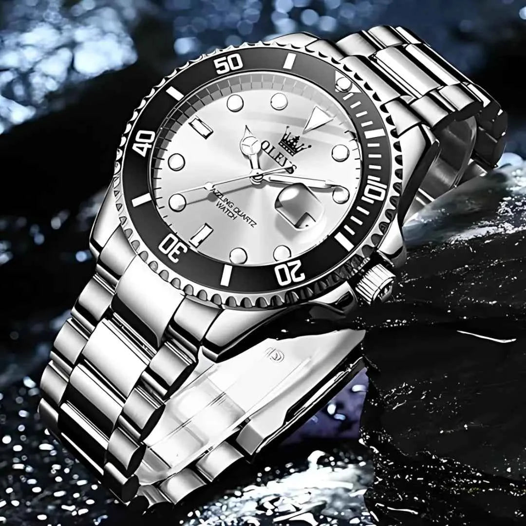 Original Men's Quartz Watch, Water Resistant - Stainless Steel