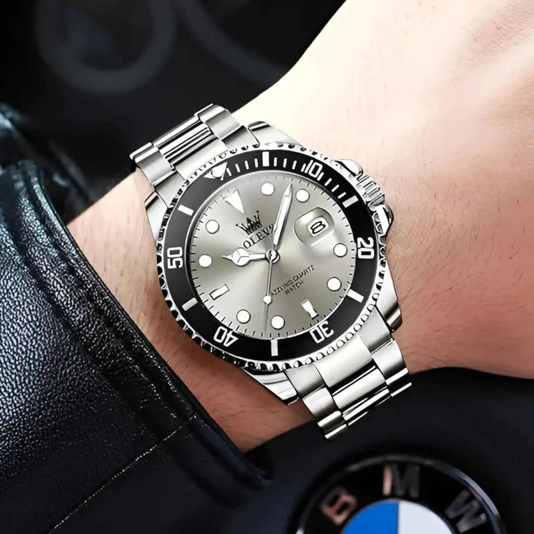 Original Men's Quartz Watch, Water Resistant - Stainless Steel