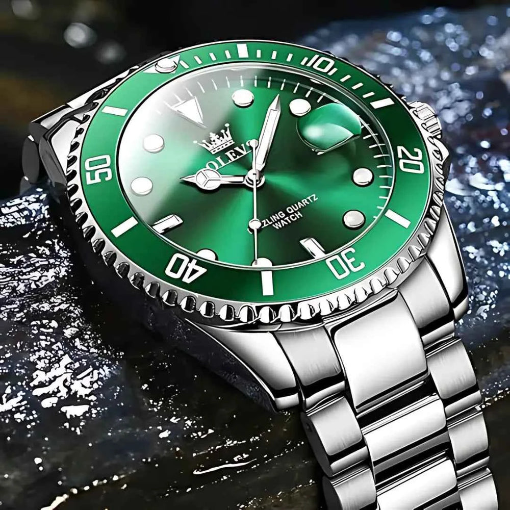 Original Men's Quartz Watch, Water Resistant - Stainless Steel