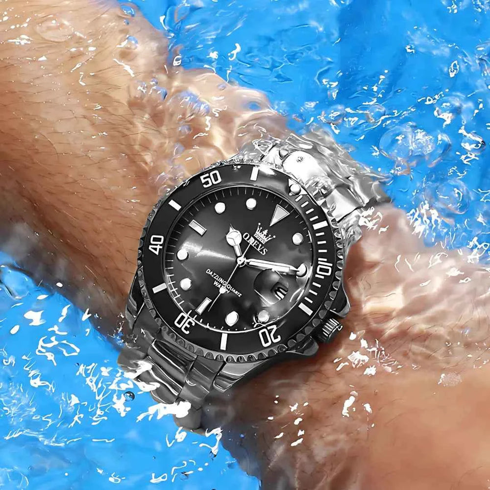 Original Men's Quartz Watch, Water Resistant - Stainless Steel