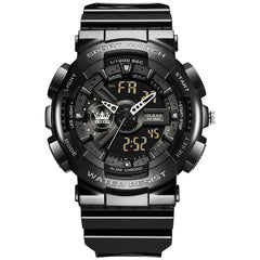OLEVS 1102 Rugged Dual Display Digital Sport Watch for Men - Black White Watch | Olevs Watch Store