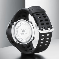 OLEVS 1109 Tactical Digital Sport Watch for Men - All Black Watch | Olevs Watch Store