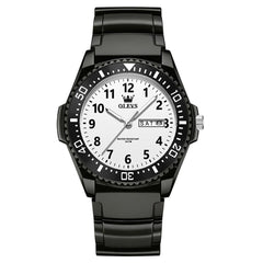 OLEVS 2703 Ultra Light Casual Sport Watch for Men Women - Black White Watch | Olevs Watch Store