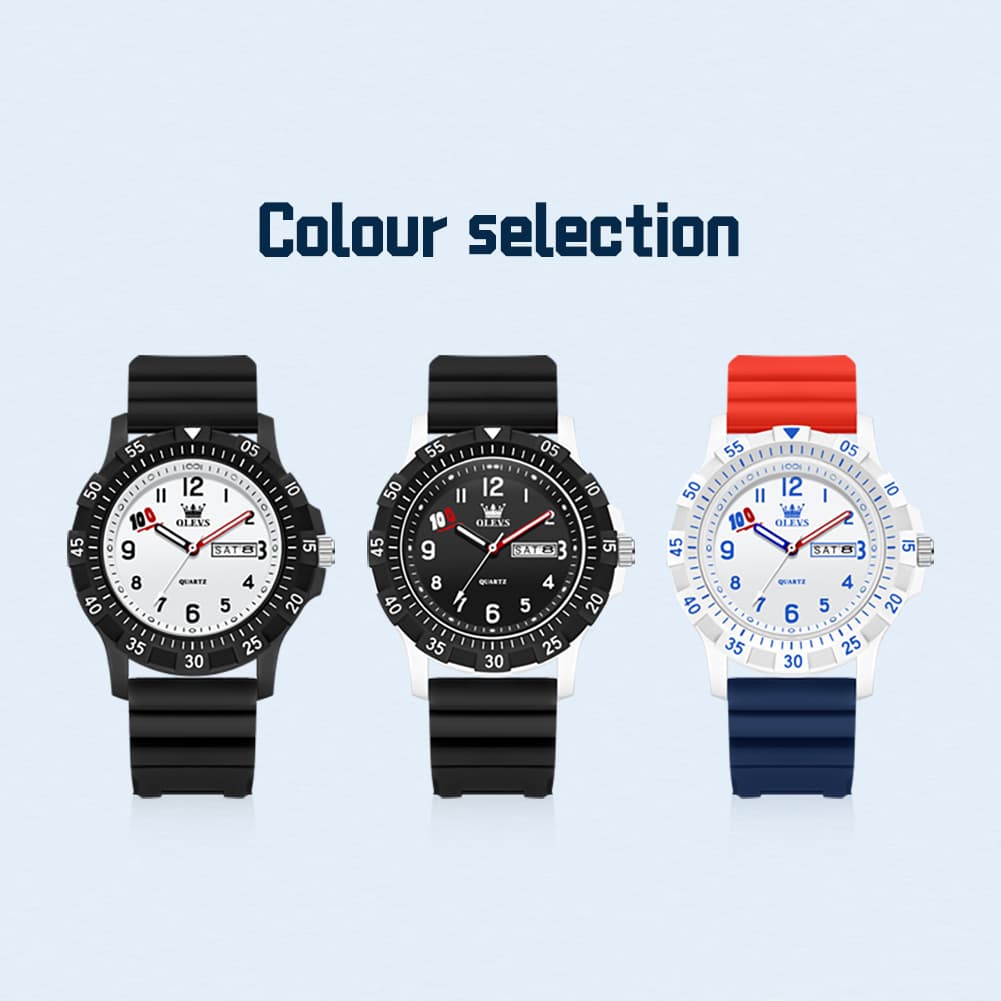 OLEVS 2705 Campus Good Luck Sport Watch for Youth Students - Patriot Blue Watch | Olevs Watch Store