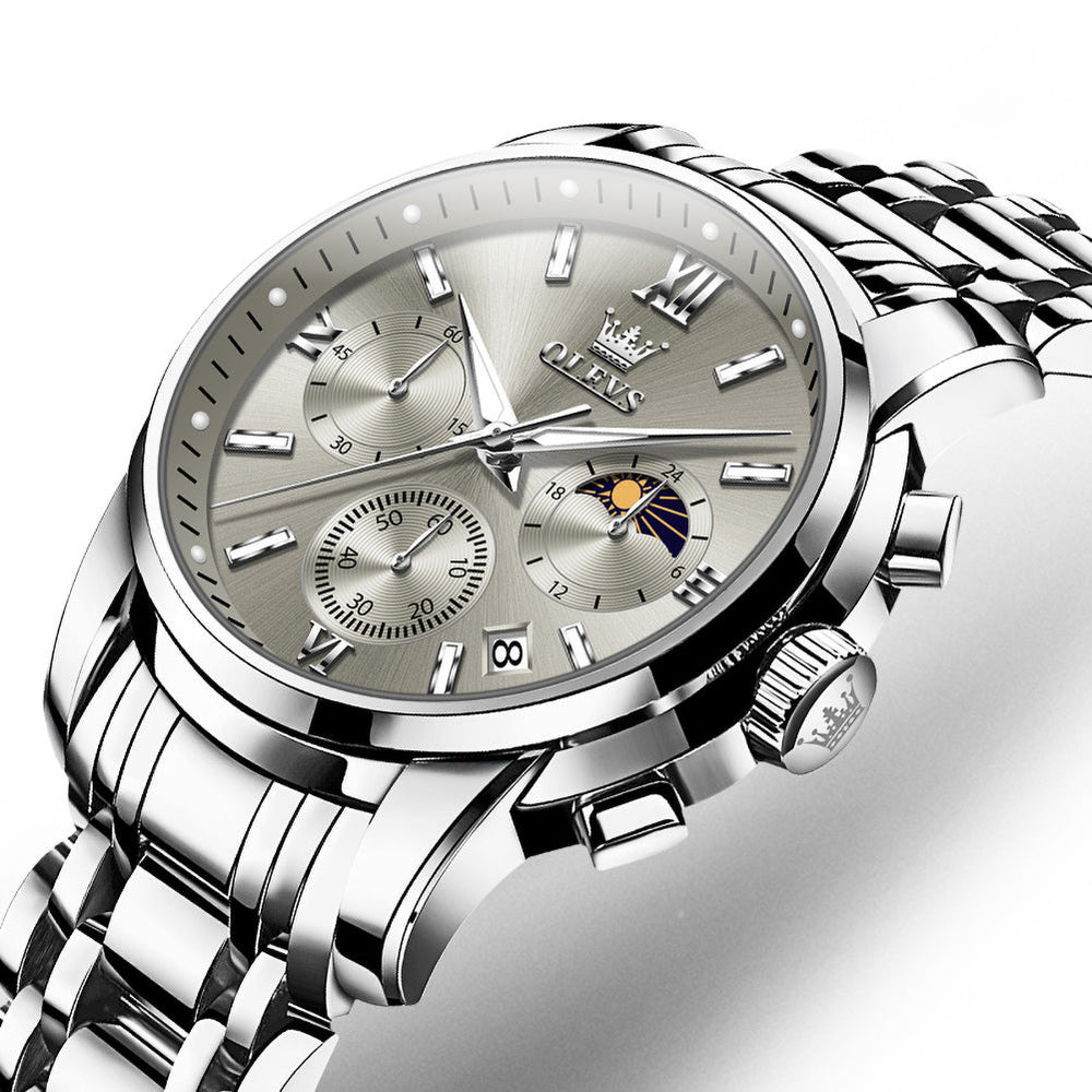 luminous quartz watch product view - OLEVS 2718
