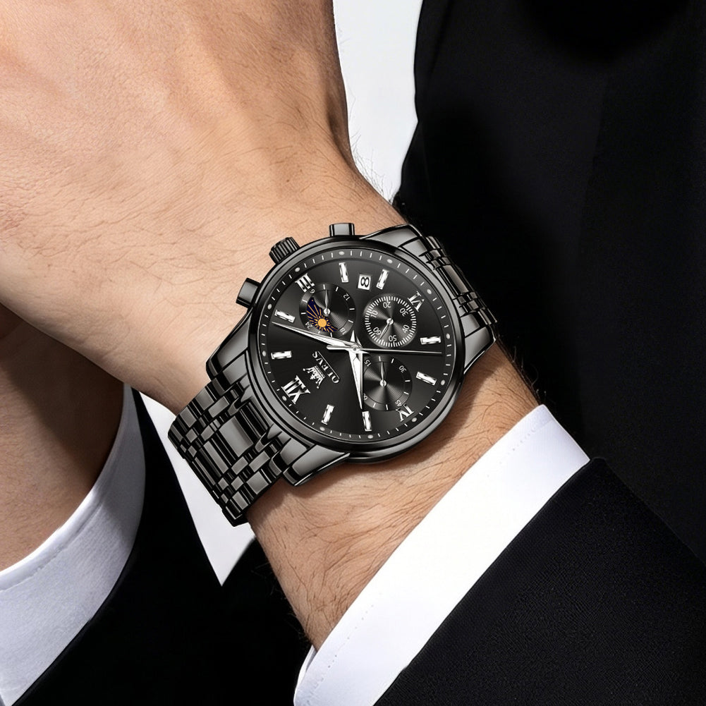 chronograph watch business lifestyle - OLEVS 2718