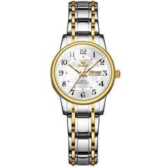 OLEVS 2891 Classic Digital Dial Couples Watch for Men Women - Intergolden White Watch | Olevs Watch Store