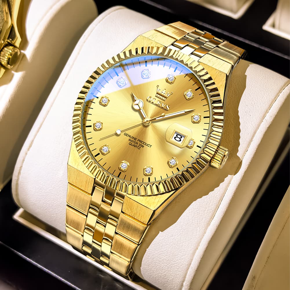 OLEVS 2989 Steel Luminous Dress Watch for Men - Silver White Watch | Olevs Watch Store