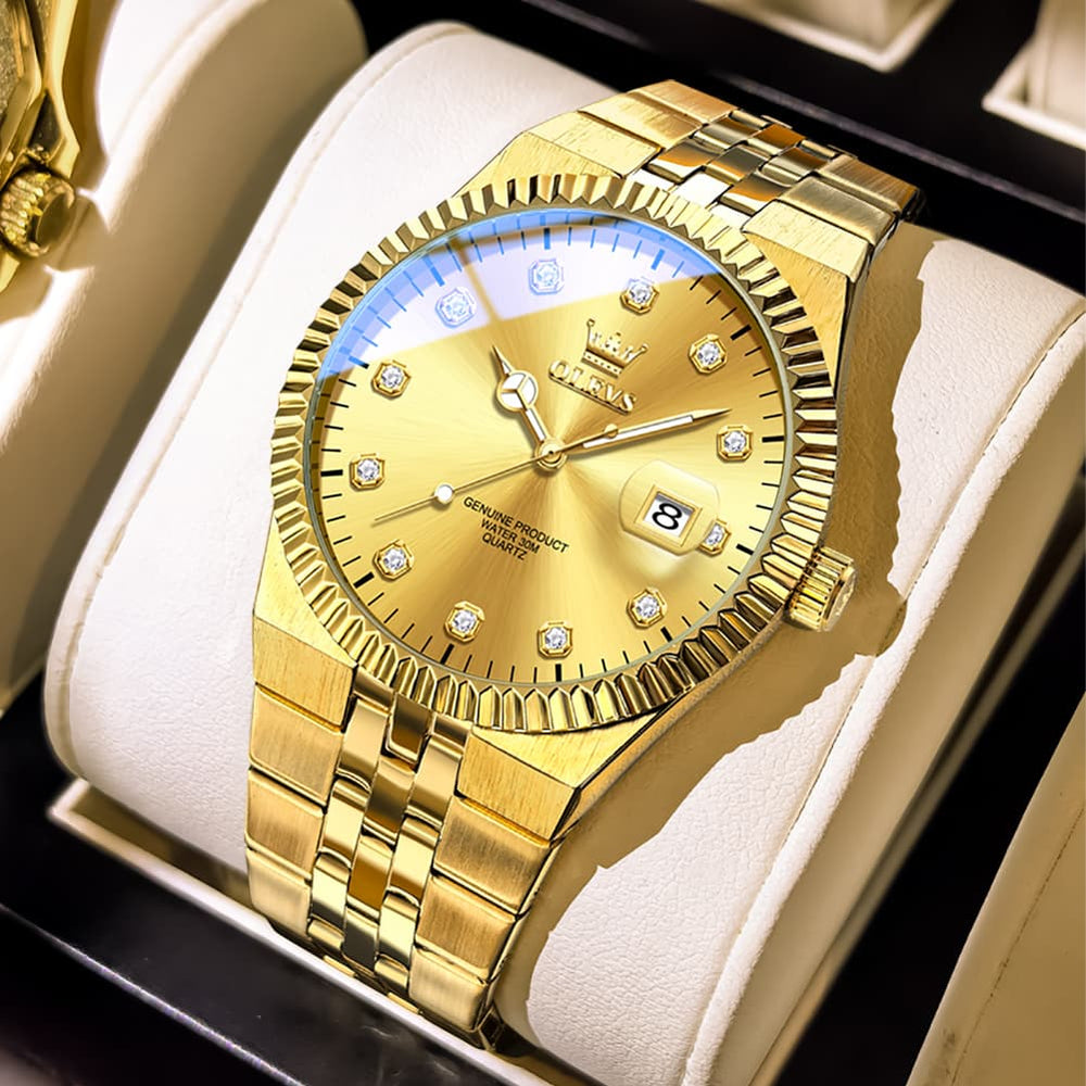 OLEVS 2989 Steel Luminous Dress Watch for Men - Silver White Watch | Olevs Watch Store