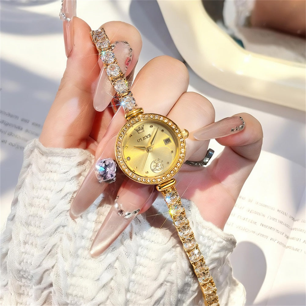 unicorn crystal bracelet quartz watch product view 129 - OLEVS 2998