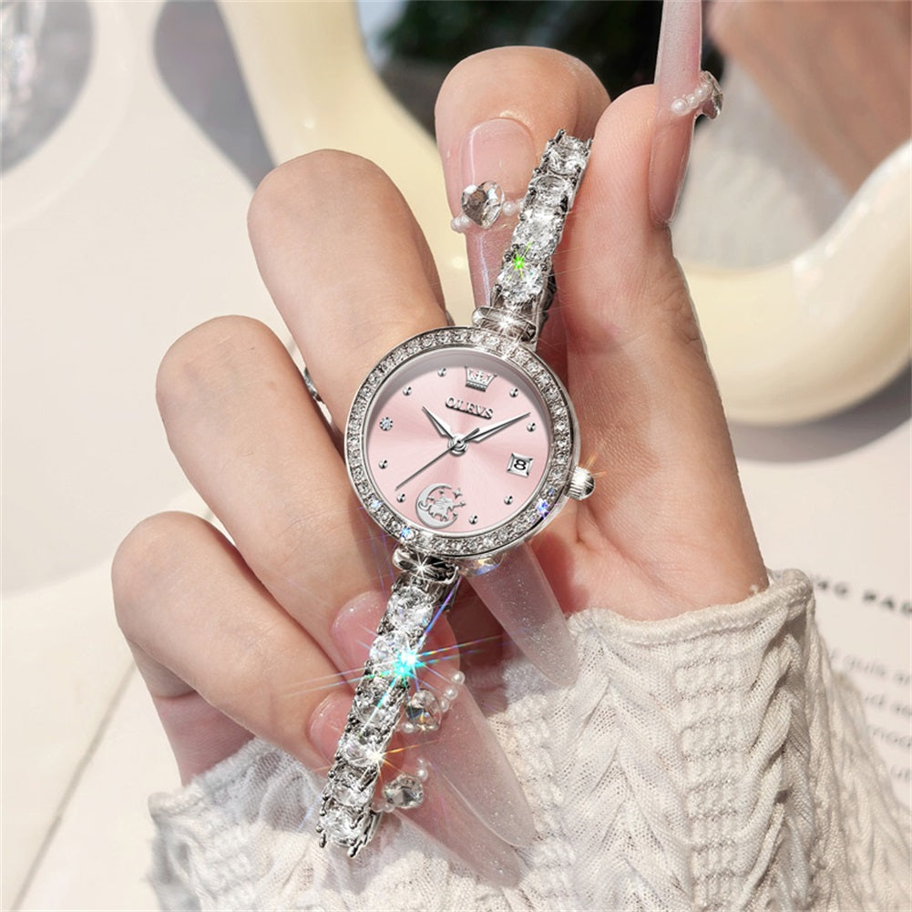 unicorn crystal bracelet quartz watch product view 135 - OLEVS 2998