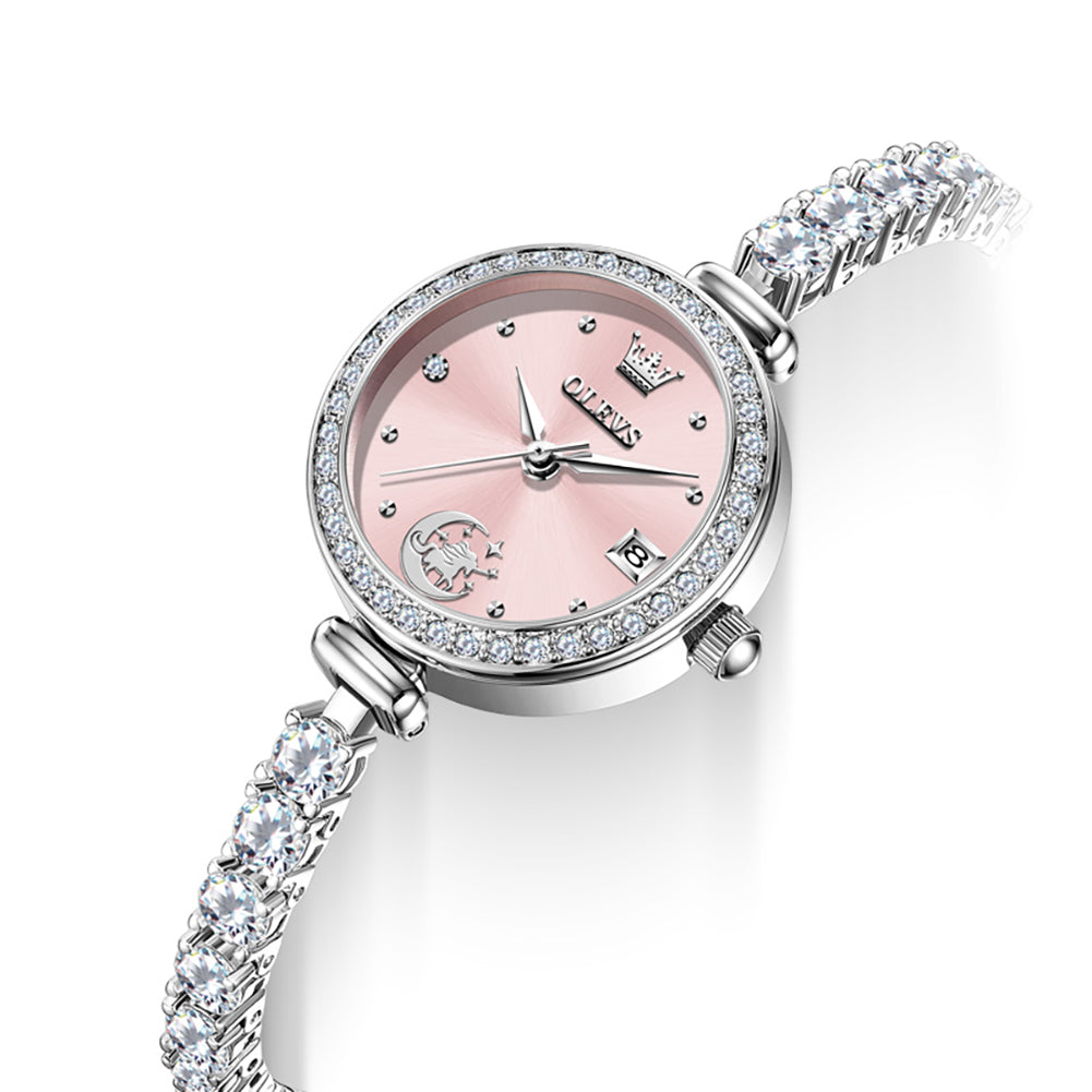 unicorn crystal bracelet quartz watch product view 2 - OLEVS 2998