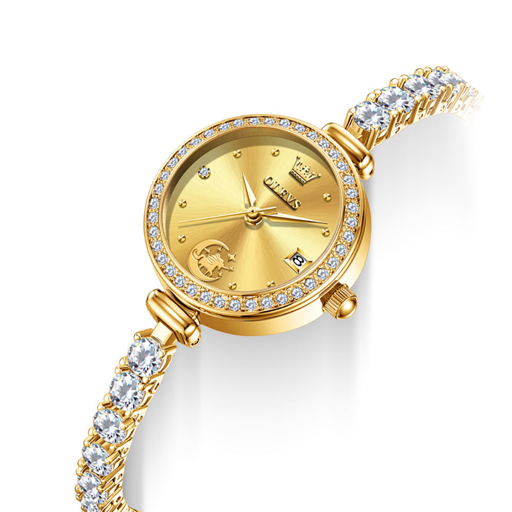 unicorn crystal bracelet quartz watch product view 4 - OLEVS 2998
