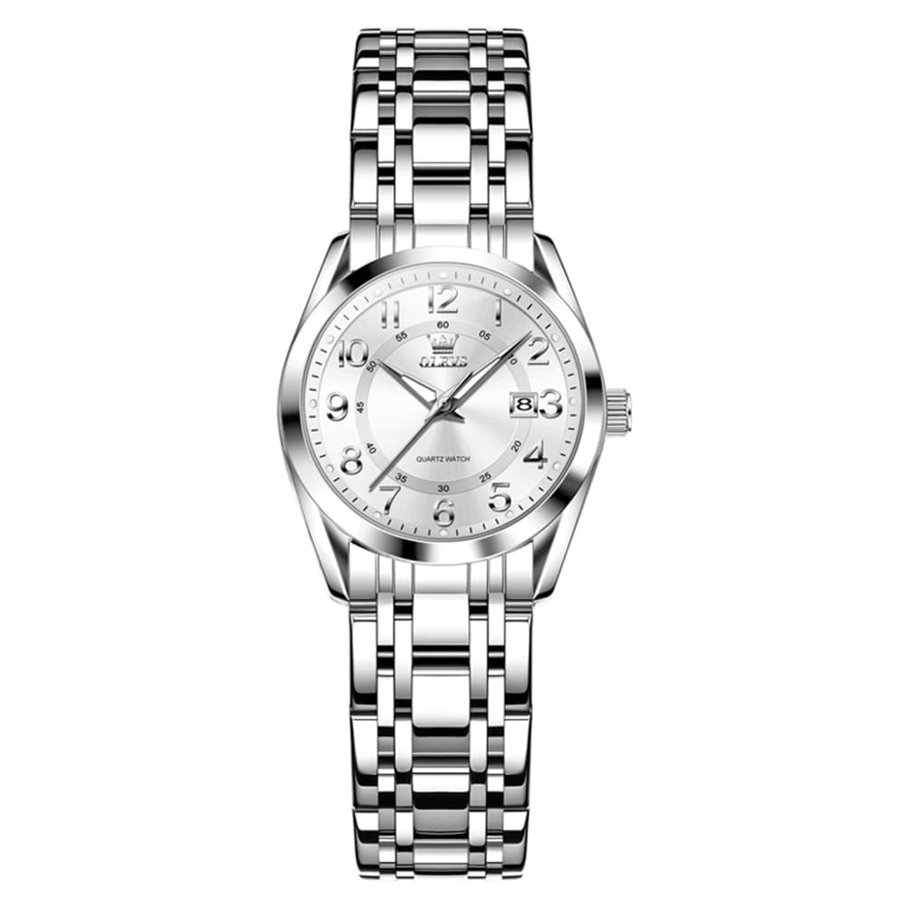 OLEVS 3666 Quartz Luminous Stainless Steel Watch For Women - All Gold Watch | Olevs Watch Store