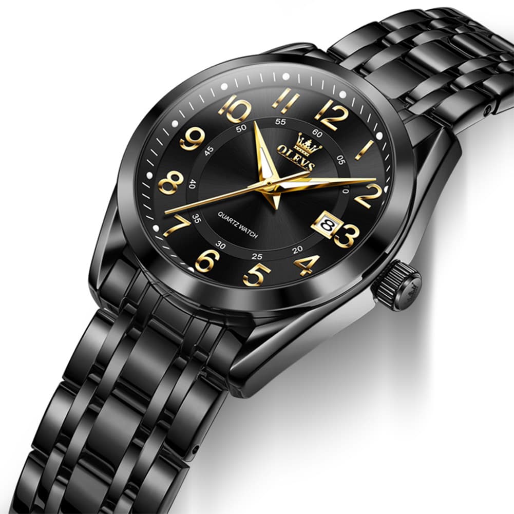OLEVS 3666 Quartz Luminous Stainless Steel Watch For Women - All Gold Watch | Olevs Watch Store