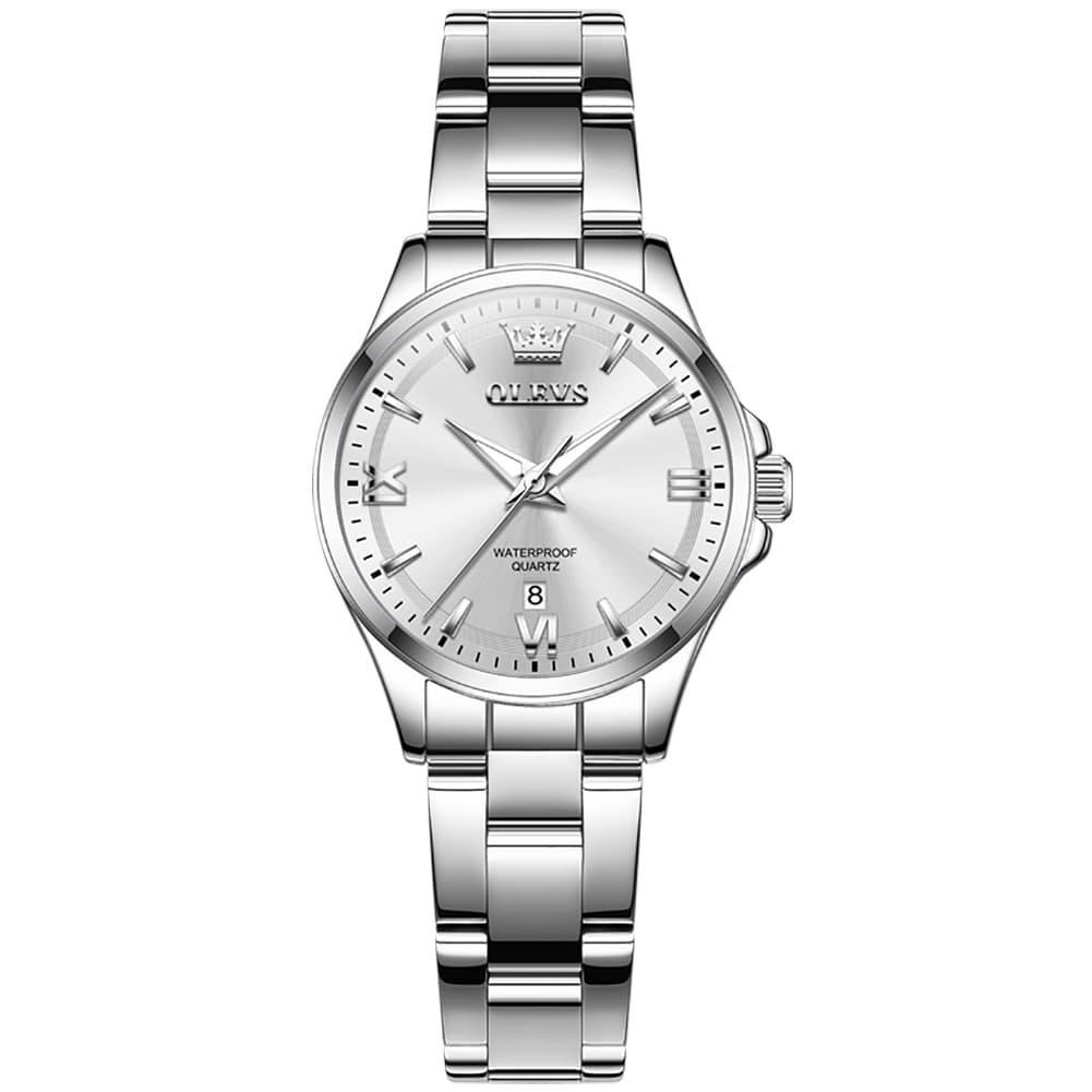 OLEVS 3668 Quartz Pastel Stainless Steel Watch For Women - Lavender Purple Watch | Olevs Watch Store