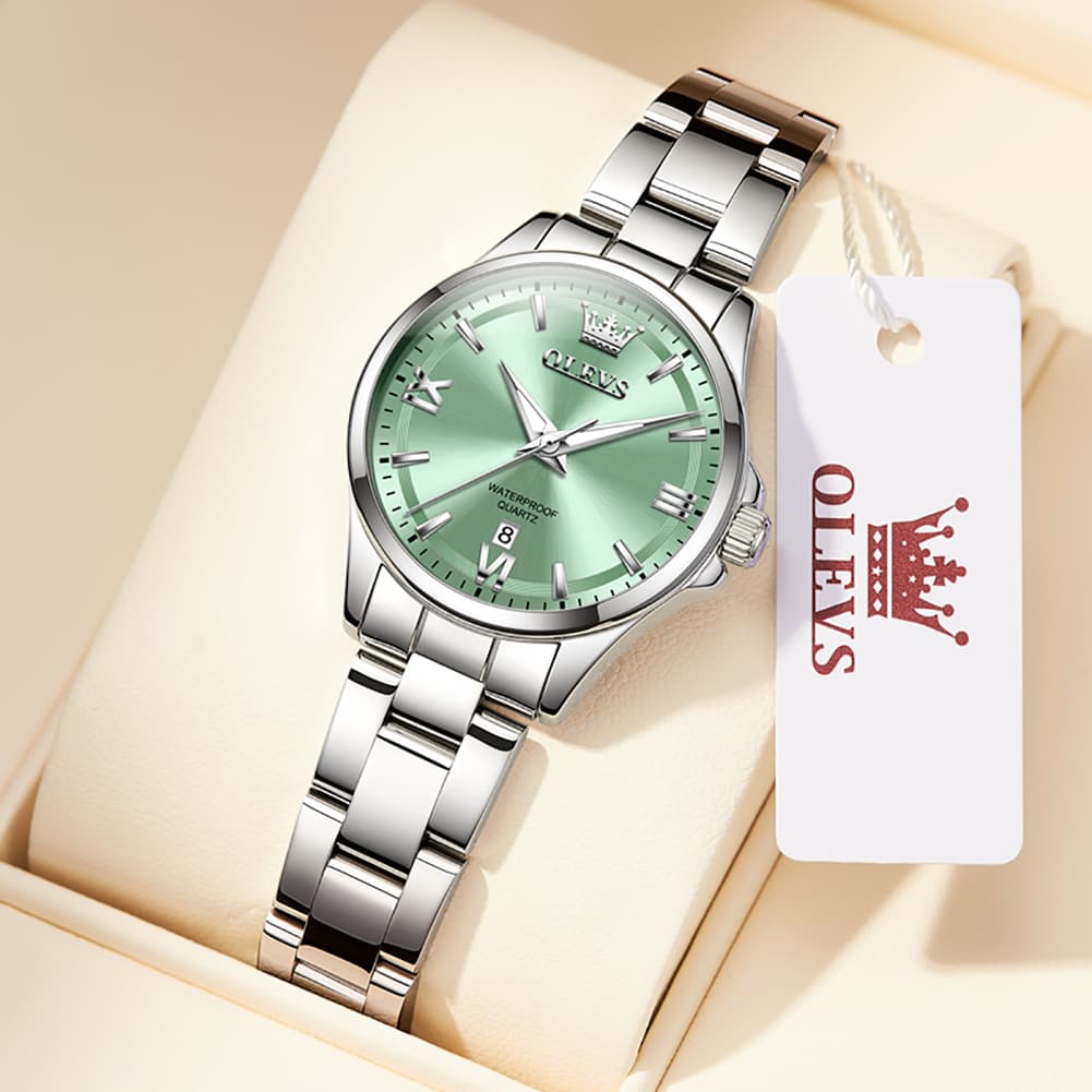 OLEVS 3668 Quartz Pastel Stainless Steel Watch For Women - Lavender Purple Watch | Olevs Watch Store