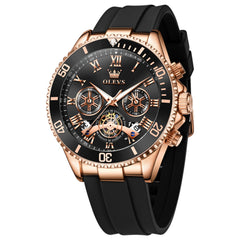 Rose Gold Black front view - OLEVS 3730