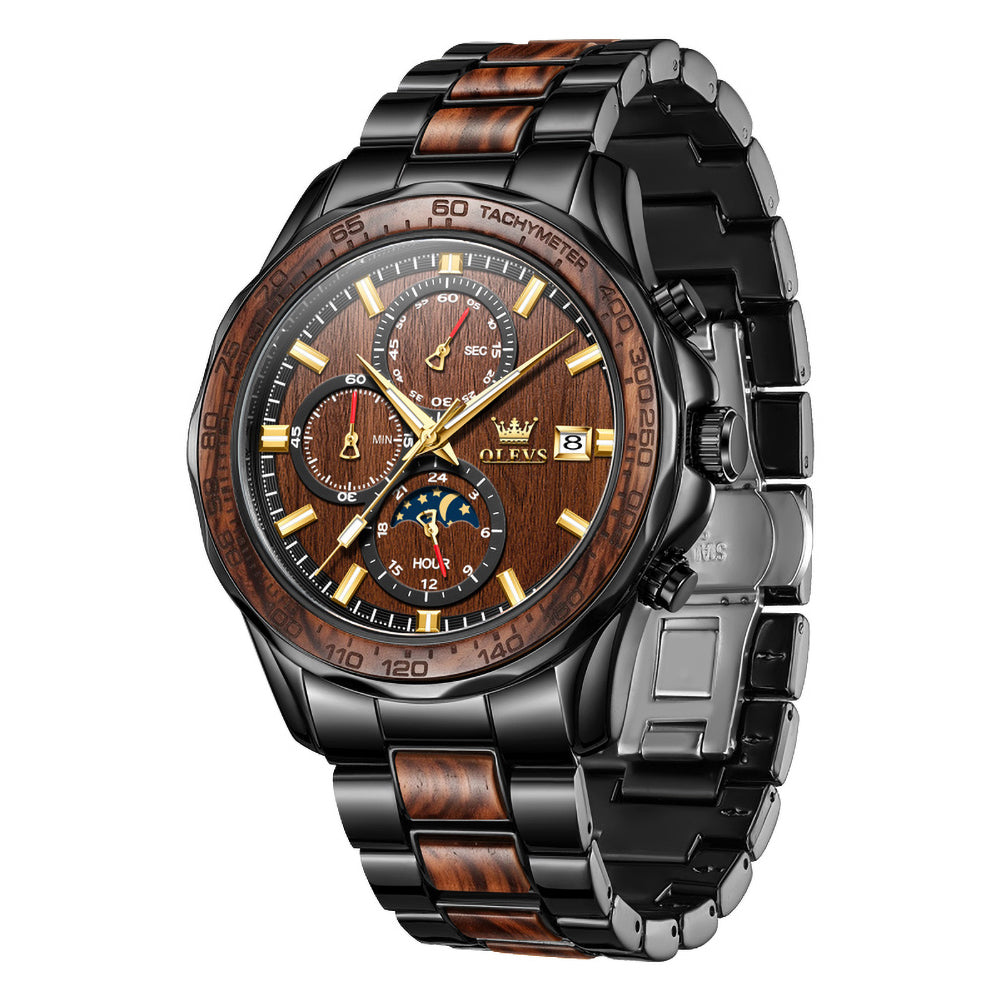 Rosewood Brown front view - OLEVS 3750