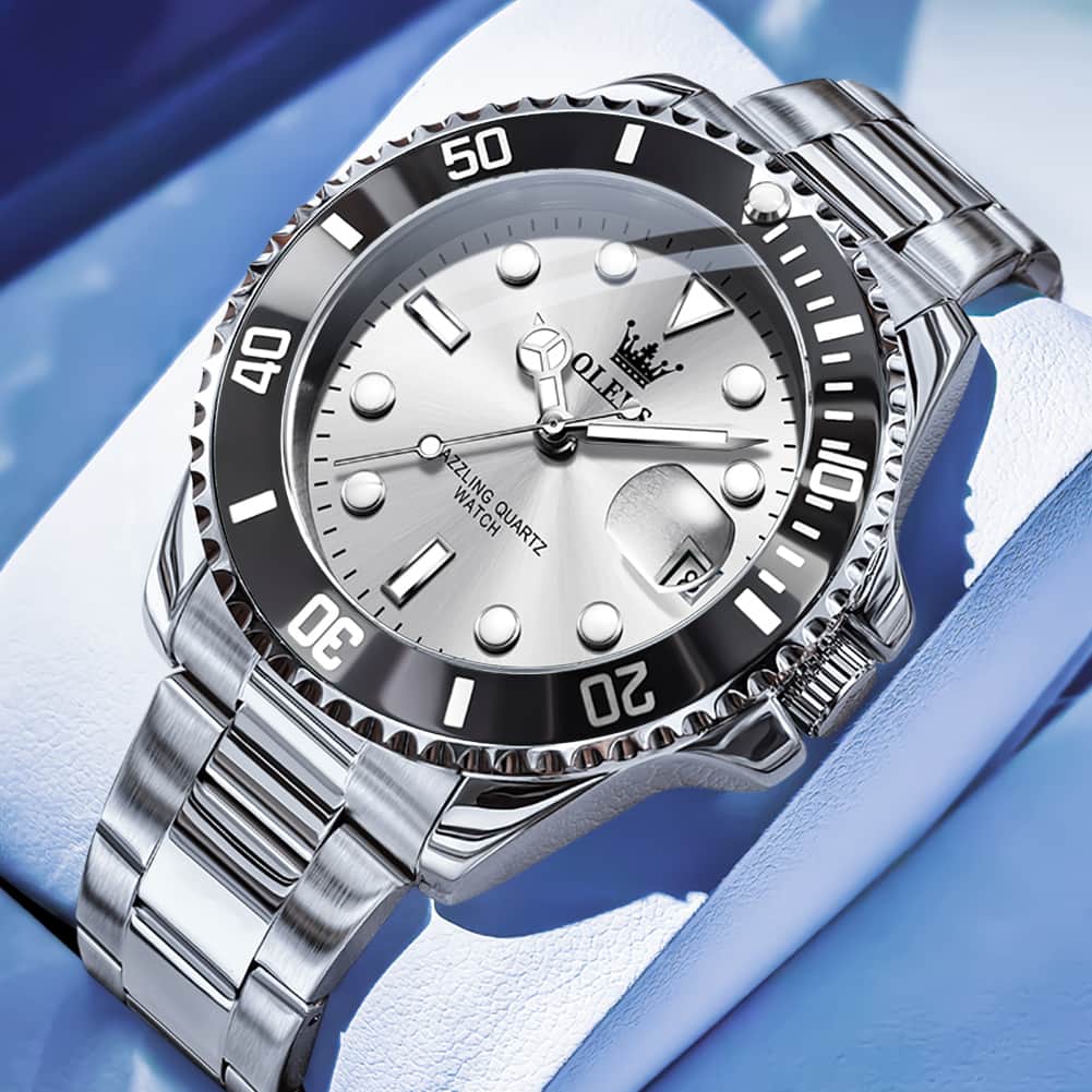 OLEVS 5885 Classic Luxury Dive Style Watch for Men - All Gold Watch | Olevs Watch Store
