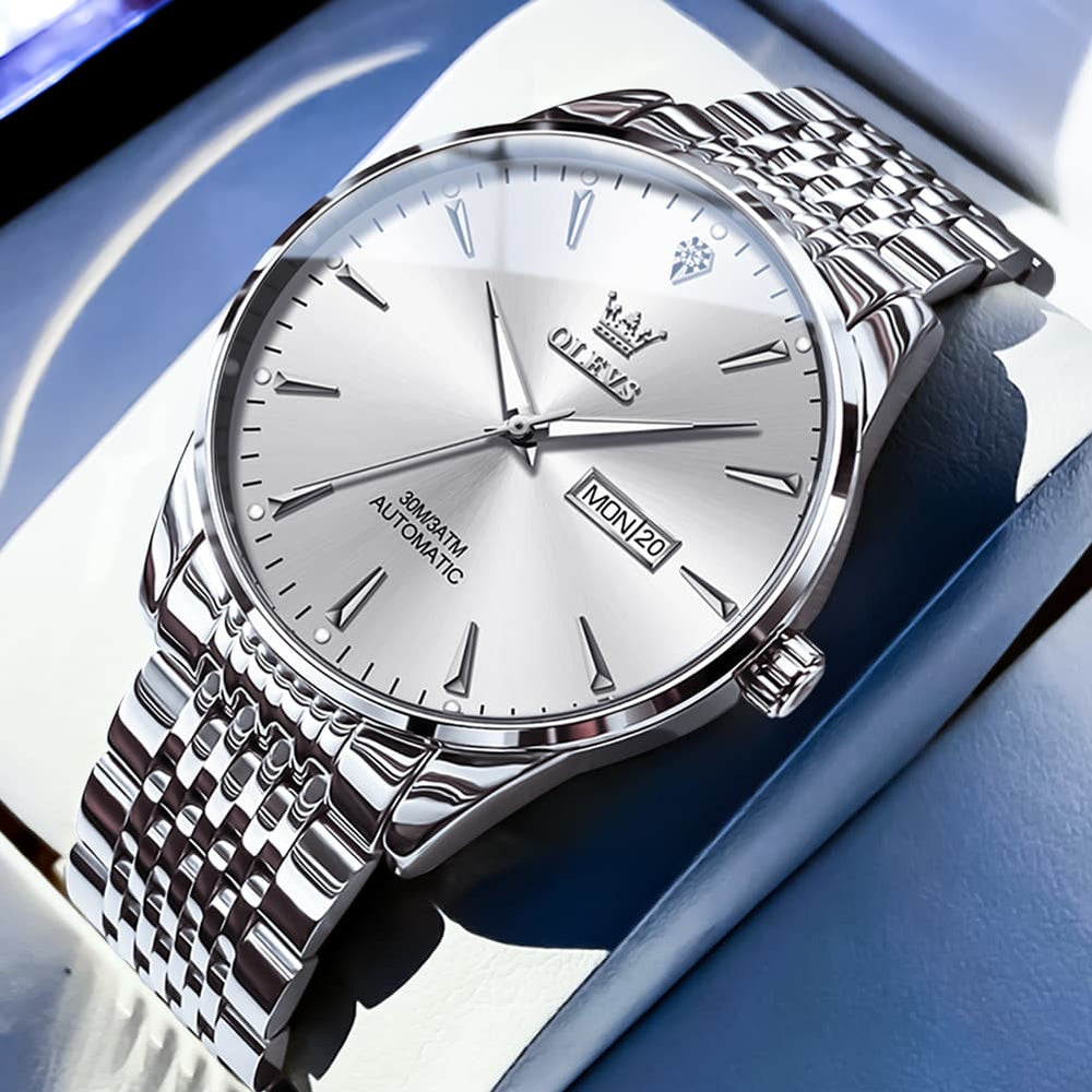 OLEVS 6635 Stainless Steel Automatic Mechanical Watch for Men - All Gold Watch | Olevs Watch Store